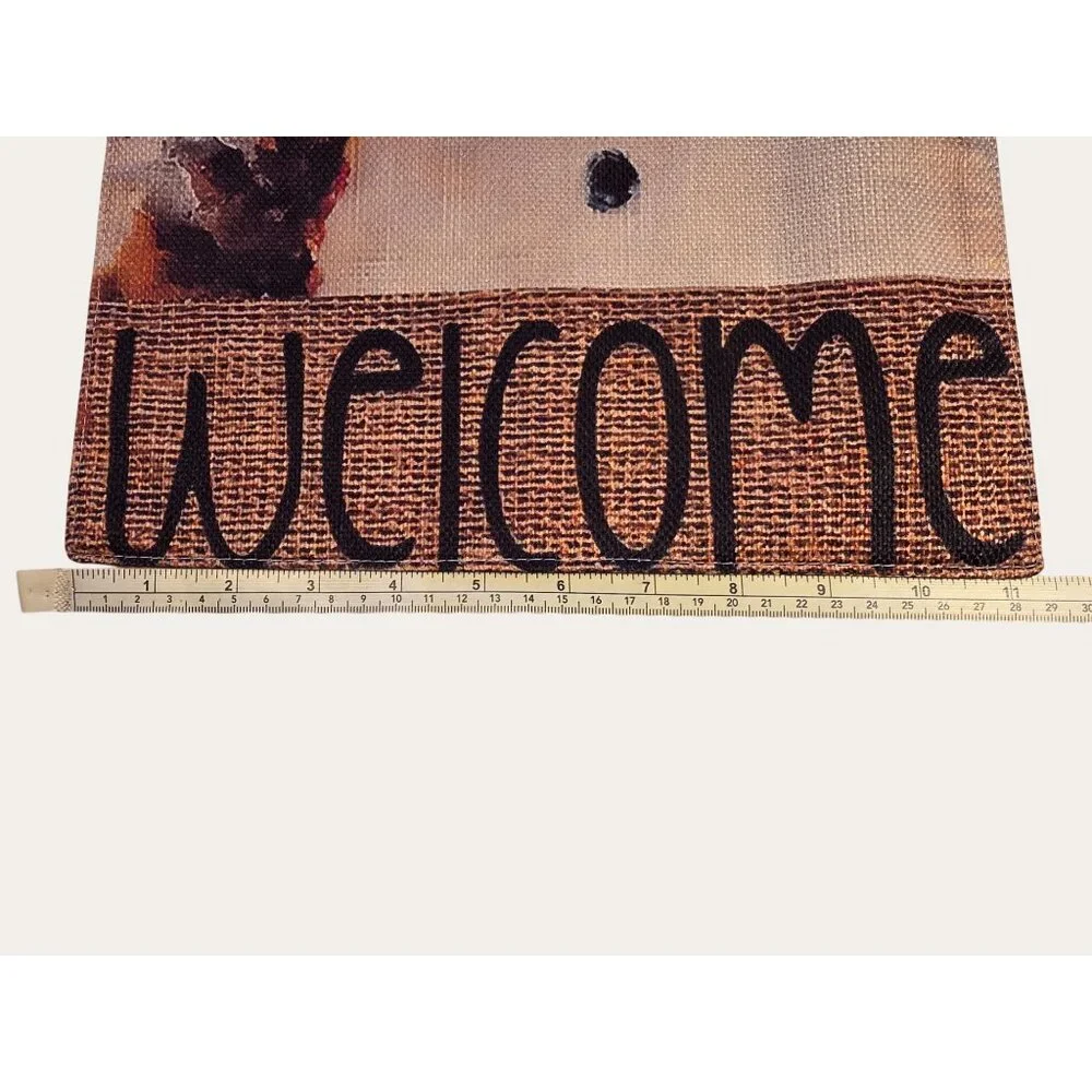 Charming Snowman Welcome Garden Flag-double Sided, Durable Polyester